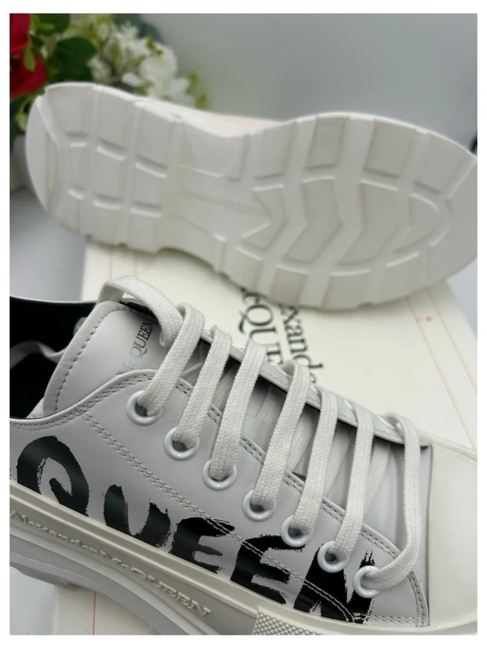 Alexander, McQueen tread slick low top sneakers size 45 made in Italy
